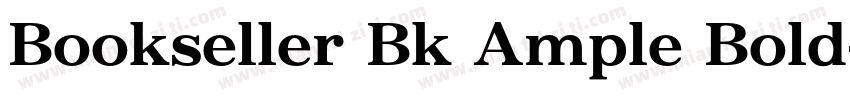 Bookseller Bk Ample Bold字体转换